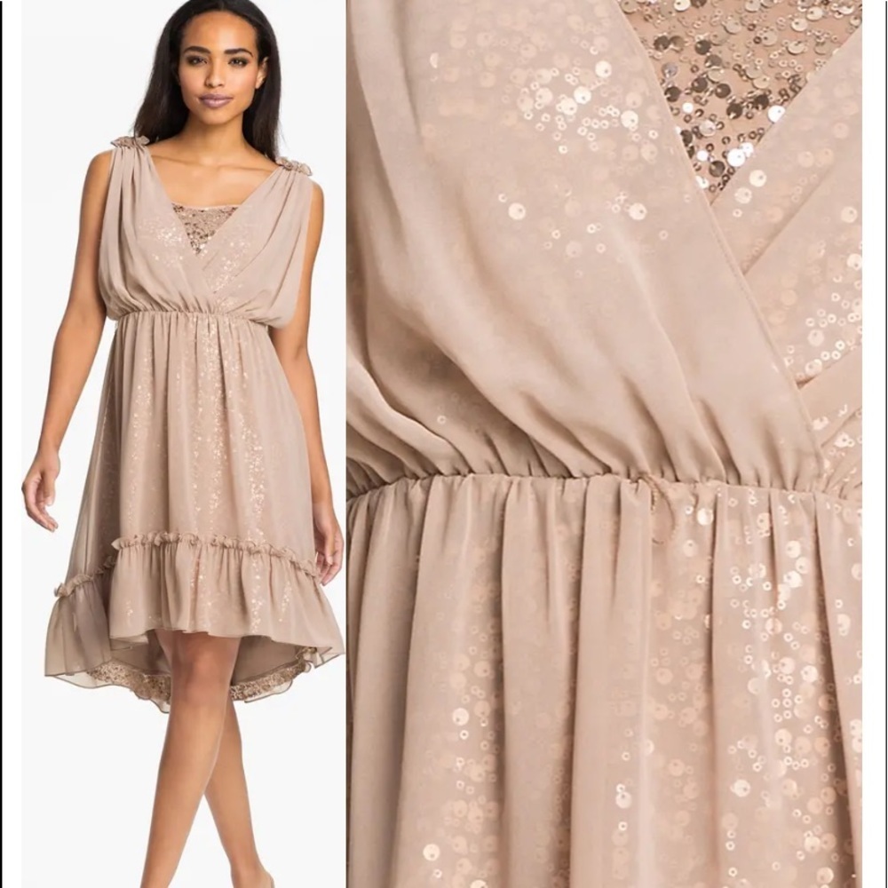 COPY - Jessica Simpson Surplice Sequin Dress